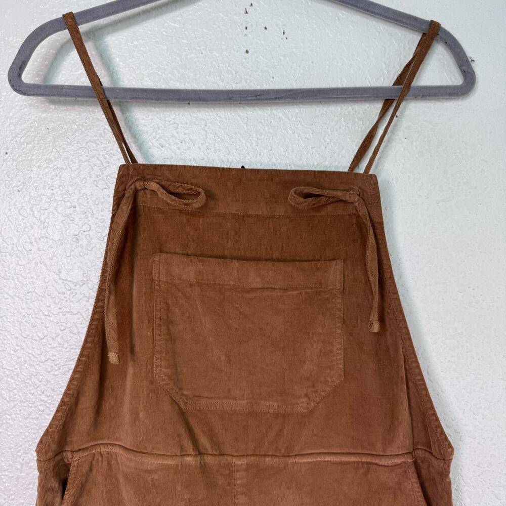 Anthropologie Self Contrast Corduroy Overalls Women XS Wide Leg Festival Cotton - Picture 4 of 11